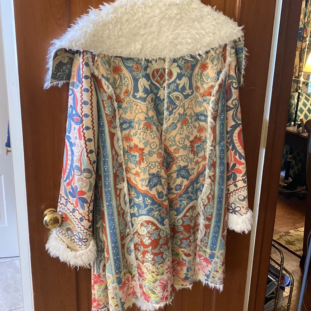 Johnny Was fur and suede jacket
